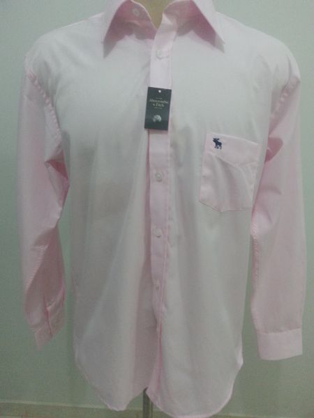 Camisa social Abercrombie rosa