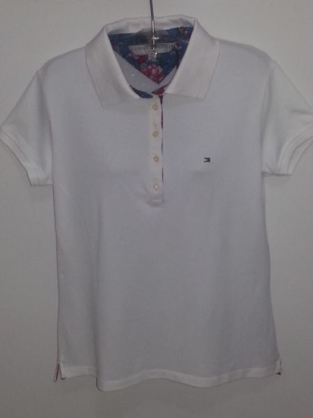 Camisa gola polo Tommy Hilfiger branca