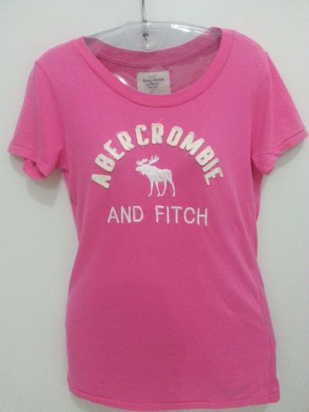 Camiseta t-shirt Abercrombie rosa