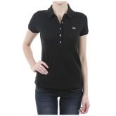 Camisa gola polo Lacoste  preta