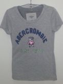 Camiseta t-shirt Abercrombie cinza