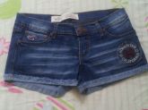 Short Hollister jeans azul