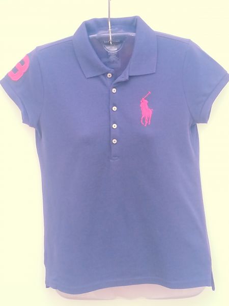 Camisa gol polo Ralph Lauren azul ardósia escura