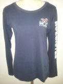 Camiseta manga longa HOLLISTER azul marinho