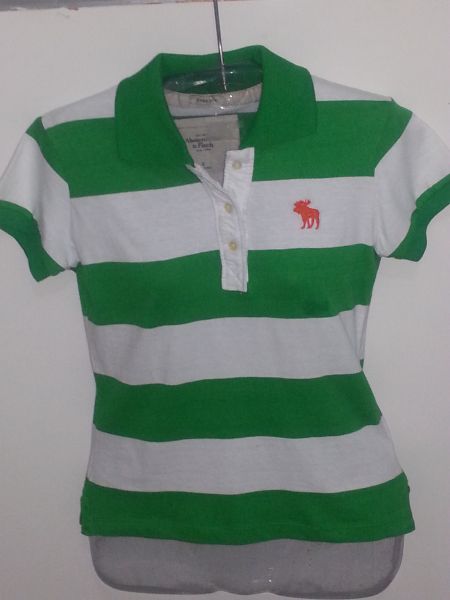 Camiseta Gola Polo Abercrombie Listrada