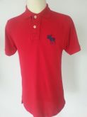 Camisa gola polo Abercrombie vermelha