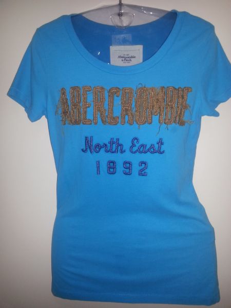 Camiseta t-shirt Abercrombie Turquesa Escuro
