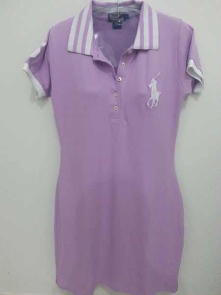 Vestido gola polo Ralph Lauren