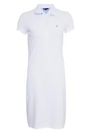 Vestido gola polo Ralph Lauren branco