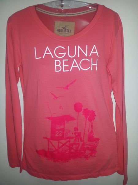 Camiseta manga longa Rosa Carmim