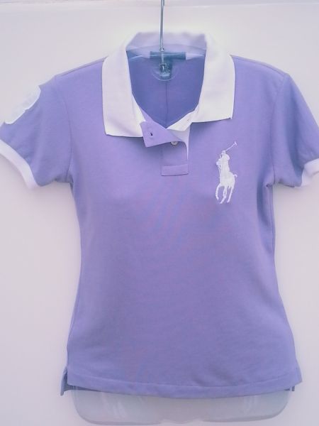 Camisa gola polo Ralph Lauren lilás