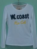 Camiseta manga longa branca
