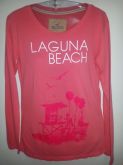 Camiseta manga longa Rosa Carmim