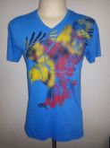 Camiseta t-shirt AX azul intenso estampada