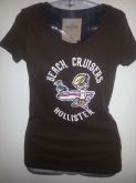 Camiseta t-shirt Hollister Marrom