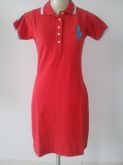 Vestido gola polo Ralph Lauren